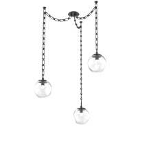 Hammerton SNB0066-03-MB-FC-CH3-L3 - Aster LED Multi Light Pendant Multi Port Canopy Matte Black