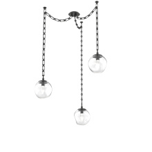 Hammerton SNB0066-03-MB-GC-CH3-L3 - Aster LED Multi Light Pendant Multi Port Canopy Matte Black