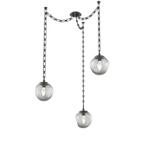 Hammerton SNB0066-03-MB-GS-CH3-L3 - Aster LED Multi Light Pendant Multi Port Canopy Matte Black