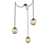 Hammerton SNB0066-03-MB-ZB-CH3-L3 - Aster LED Multi Light Pendant Multi Port Canopy Matte Black