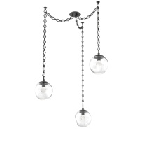 Hammerton SNB0066-03-MB-ZC-CH1-L3 - Aster LED Multi Light Pendant Multi Port Canopy Matte Black