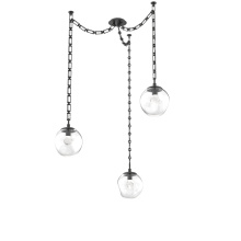 Hammerton SNB0066-03-MB-ZC-CH3-L1 - Aster LED Multi Light Pendant Multi Port Canopy Matte Black