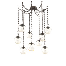Hammerton SNB0066-09-FB-FA-CH1-L3 - Aster LED Multi Light Pendant Multi Port Canopy Flat Bronze