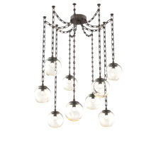 Hammerton SNB0066-09-FB-FA-CH3-L3 - Aster LED Multi Light Pendant Multi Port Canopy Flat Bronze