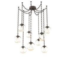 Hammerton SNB0066-09-FB-GA-CH1-L3 - Aster LED Multi Light Pendant Multi Port Canopy Flat Bronze