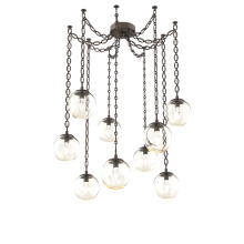 Hammerton SNB0066-09-FB-GA-CH2-L1 - Aster LED Multi Light Pendant Multi Port Canopy Flat Bronze