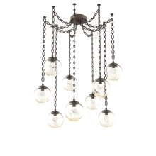 Hammerton SNB0066-09-FB-ZA-CH2-L1 - Aster LED Multi Light Pendant Multi Port Canopy Flat Bronze