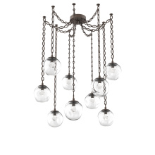 Hammerton SNB0066-09-FB-ZC-CH2-L1 - Aster LED Multi Light Pendant Multi Port Canopy Flat Bronze
