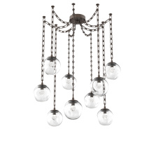 Hammerton SNB0066-09-FB-ZC-CH3-L3 - Aster LED Multi Light Pendant Multi Port Canopy Flat Bronze
