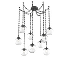 Hammerton SNB0066-09-MB-FC-CH1-L1 - Aster LED Multi Light Pendant Multi Port Canopy Matte Black