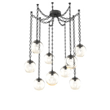 Hammerton SNB0066-09-MB-GA-CH2-L1 - Aster LED Multi Light Pendant Multi Port Canopy Matte Black