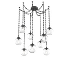 Hammerton SNB0066-09-MB-GC-CH1-L1 - Aster LED Multi Light Pendant Multi Port Canopy Matte Black