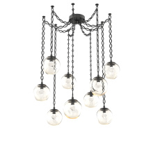 Hammerton SNB0066-09-MB-ZA-CH2-L1 - Aster LED Multi Light Pendant Multi Port Canopy Matte Black