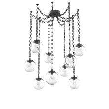 Hammerton SNB0066-09-MB-ZC-CH2-L1 - Aster LED Multi Light Pendant Multi Port Canopy Matte Black