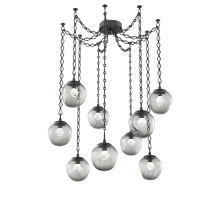 Hammerton SNB0066-09-MB-ZS-CH1-L3 - Aster LED Multi Light Pendant Multi Port Canopy Matte Black