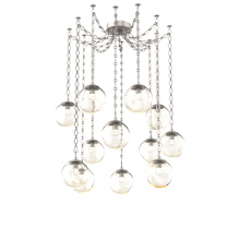 Hammerton SNB0066-12-BS-FA-CH1-L3 - Aster LED Multi Light Pendant Multi Port Canopy Beige Silver