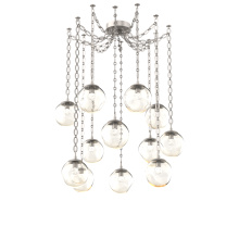 Hammerton SNB0066-12-BS-FA-CH2-L1 - Aster LED Multi Light Pendant Multi Port Canopy Beige Silver