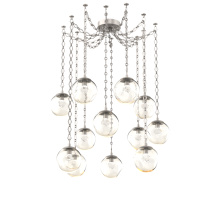 Hammerton SNB0066-12-BS-ZA-CH1-L3 - Aster LED Multi Light Pendant Multi Port Canopy Beige Silver
