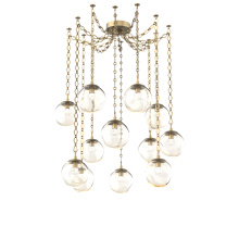 Hammerton SNB0066-12-GB-FA-CH1-L3 - Aster LED Multi Light Pendant Multi Port Canopy Gilded Brass