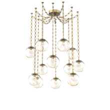 Hammerton SNB0066-12-GB-ZA-CH1-L1 - Aster LED Multi Light Pendant Multi Port Canopy Gilded Brass