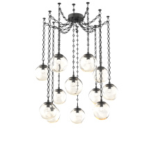 Hammerton SNB0066-12-MB-FA-CH1-L1 - Aster LED Multi Light Pendant Multi Port Canopy Matte Black