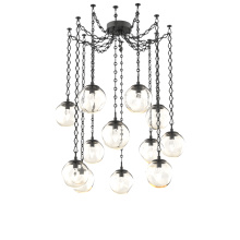 Hammerton SNB0066-12-MB-GA-CH1-L1 - Aster LED Multi Light Pendant Multi Port Canopy Matte Black