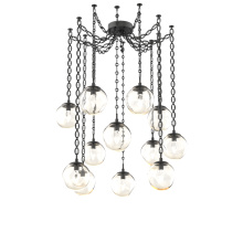 Hammerton SNB0066-12-MB-GA-CH2-L3 - Aster LED Multi Light Pendant Multi Port Canopy Matte Black