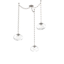 Hammerton SNB0068-03-BS-FC-CH1-L3 - Nova LED Multi Light Pendant Beige Silver