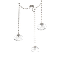 Hammerton SNB0068-03-BS-GC-CH3-L3 - Nova Round 3pc Swag Multi-Pendant Chain (LED)