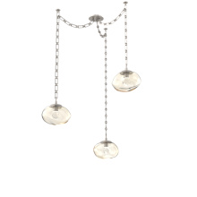 Hammerton SNB0068-03-BS-ZA-CH3-L3 - Nova LED Multi Light Pendant Beige Silver