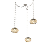 Hammerton SNB0068-03-BS-ZB-CH1-L3 - Nova LED Multi Light Pendant Beige Silver
