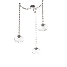 Hammerton SNB0068-03-FB-FC-CH1-L3 - Nova LED Multi Light Pendant Flat Bronze