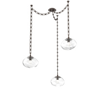 Hammerton SNB0068-03-FB-FC-CH3-L1 - Nova LED Multi Light Pendant Flat Bronze