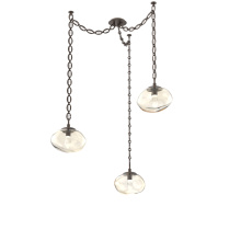 Hammerton SNB0068-03-FB-GA-CH2-L1 - Nova LED Multi Light Pendant Flat Bronze