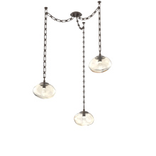 Hammerton SNB0068-03-FB-GA-CH3-L3 - Nova LED Multi Light Pendant Flat Bronze