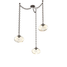 Hammerton SNB0068-03-FB-ZA-CH2-L3 - Nova LED Multi Light Pendant Flat Bronze