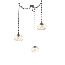 Hammerton SNB0068-03-FB-ZA-CH3-L3 - Nova LED Multi Light Pendant Flat Bronze