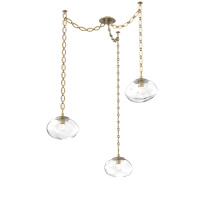 Hammerton SNB0068-03-GB-FC-CH2-L3 - Nova LED Multi Light Pendant Gilded Brass