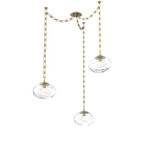 Hammerton SNB0068-03-GB-FC-CH3-L3 - Nova LED Multi Light Pendant Gilded Brass