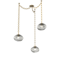 Hammerton SNB0068-03-GB-FS-CH2-L3 - Nova LED Multi Light Pendant Gilded Brass