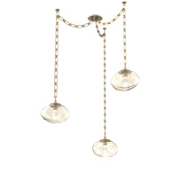 Hammerton SNB0068-03-GB-GA-CH3-L3 - Nova LED Multi Light Pendant Gilded Brass