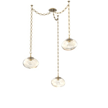 Hammerton SNB0068-03-GB-ZA-CH1-L3 - Nova LED Multi Light Pendant Gilded Brass