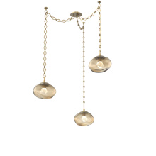 Hammerton SNB0068-03-GB-ZB-CH1-L1 - Nova LED Multi Light Pendant Gilded Brass