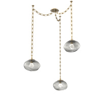 Hammerton SNB0068-03-GB-ZS-CH3-L1 - Nova LED Multi Light Pendant Gilded Brass