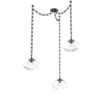 Hammerton SNB0068-03-MB-GC-CH3-L1 - Nova LED Multi Light Pendant Matte Black