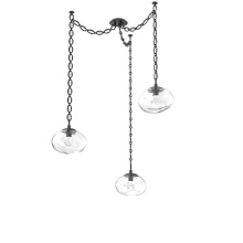 Hammerton SNB0068-03-MB-ZC-CH2-L1 - Nova Round 3pc Swag Multi-Pendant Chain (LED)