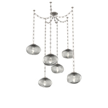 Hammerton SNB0068-06-BS-GS-CH3-L1 - Nova LED Multi Light Pendant Beige Silver