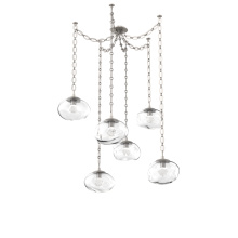Hammerton SNB0068-06-BS-ZC-CH2-L3 - Nova LED Multi Light Pendant Beige Silver