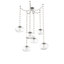 Hammerton SNB0068-06-BS-ZC-CH3-L3 - Nova Round 6pc Swag Multi-Pendant Chain (LED)
