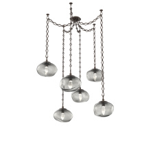 Hammerton SNB0068-06-FB-GS-CH1-L1 - Nova LED Multi Light Pendant Flat Bronze